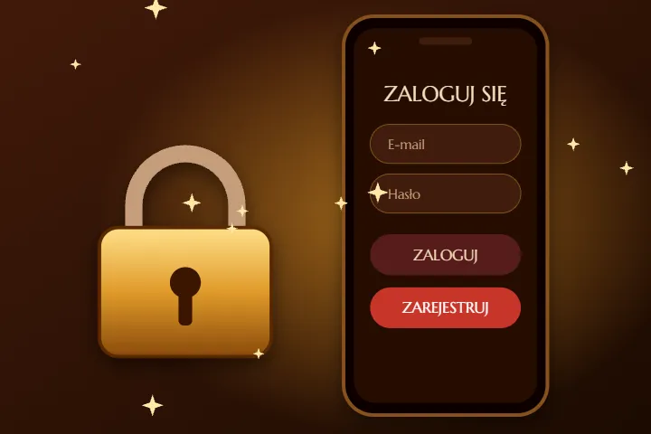 Rejestracja w Beef casino Rejestracja w Beef casino – złota kłódka i telefon z oknem Zaloguj się i Zarejestruj